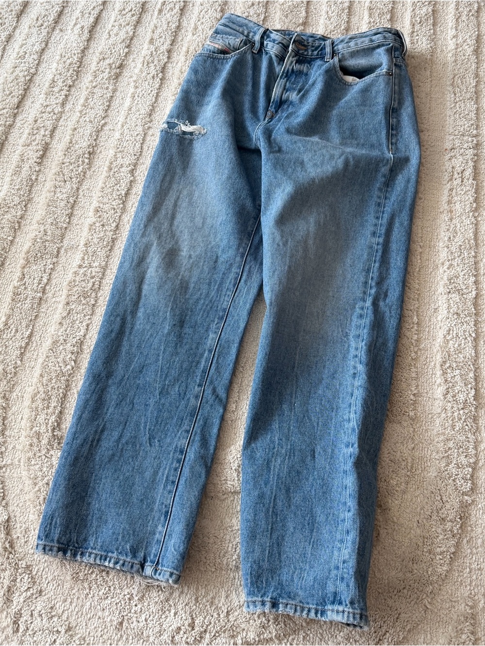 Diesel red tag 1999 5 pockets Medium Blue Straight-Leg Jeans